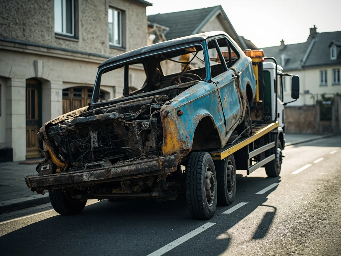 Epave voiture &middot; image &agrave; la une