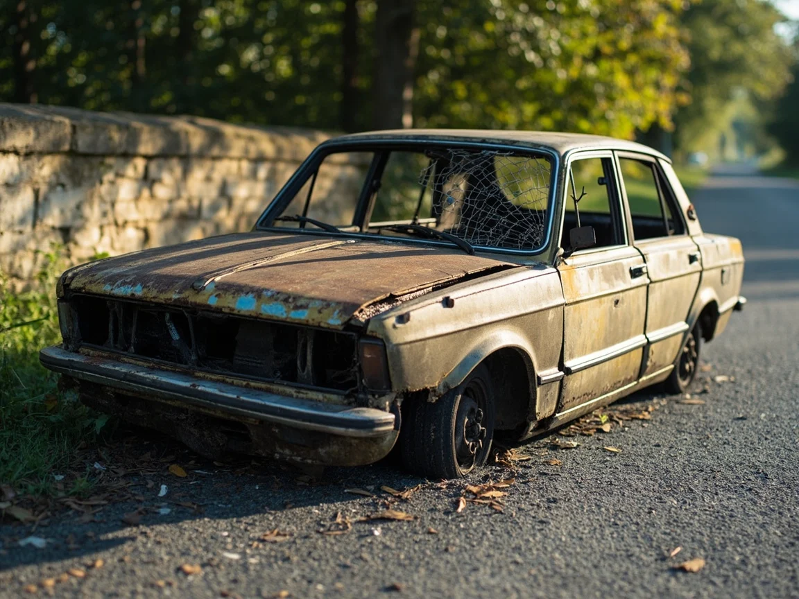 Epave voiture &middot; image &agrave; la une