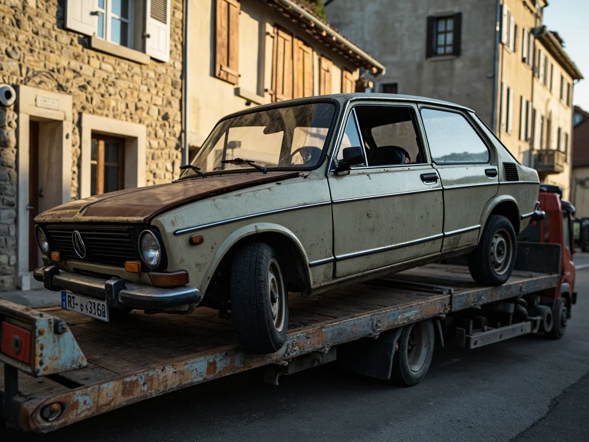 Epave voiture &middot; image &agrave; la une