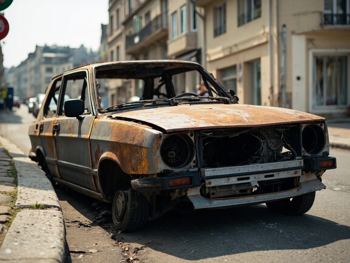 Epave voiture &middot; image &agrave; la une
