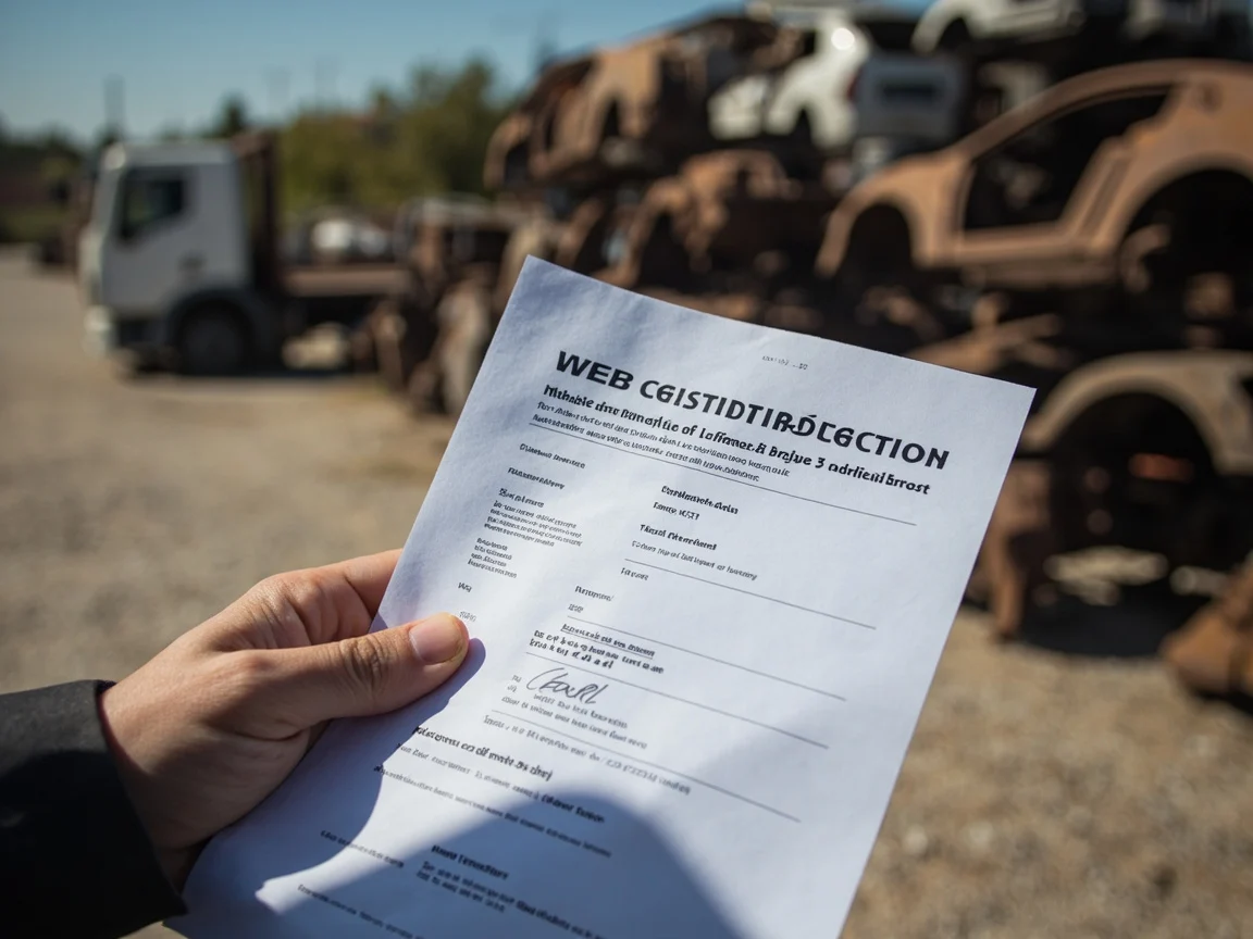 Certificat de destruction v&eacute;hicule &middot; image &agrave; la une
