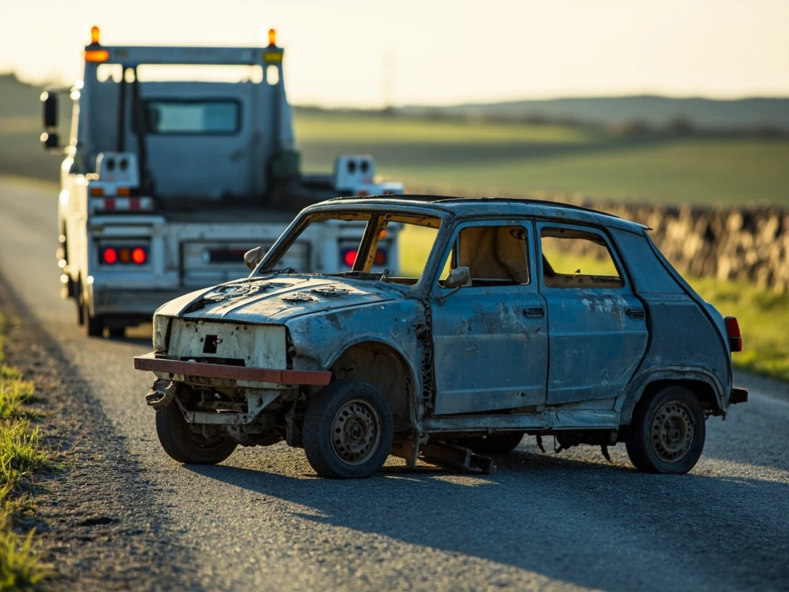 Epave voiture &middot; image &agrave; la une