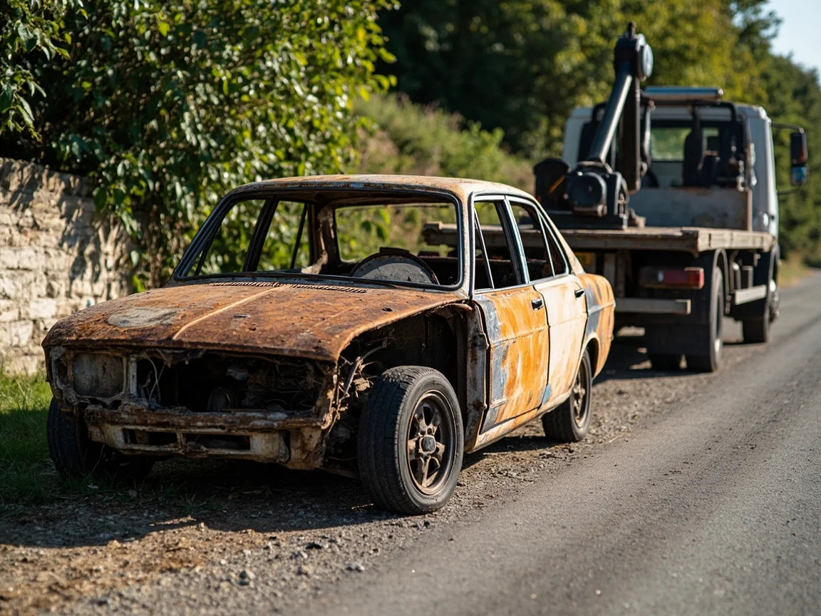 Epave voiture &middot; image &agrave; la une