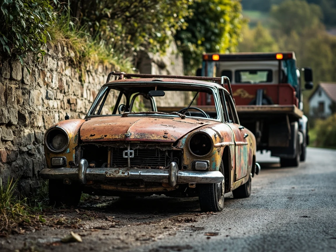 Epave voiture &middot; image &agrave; la une