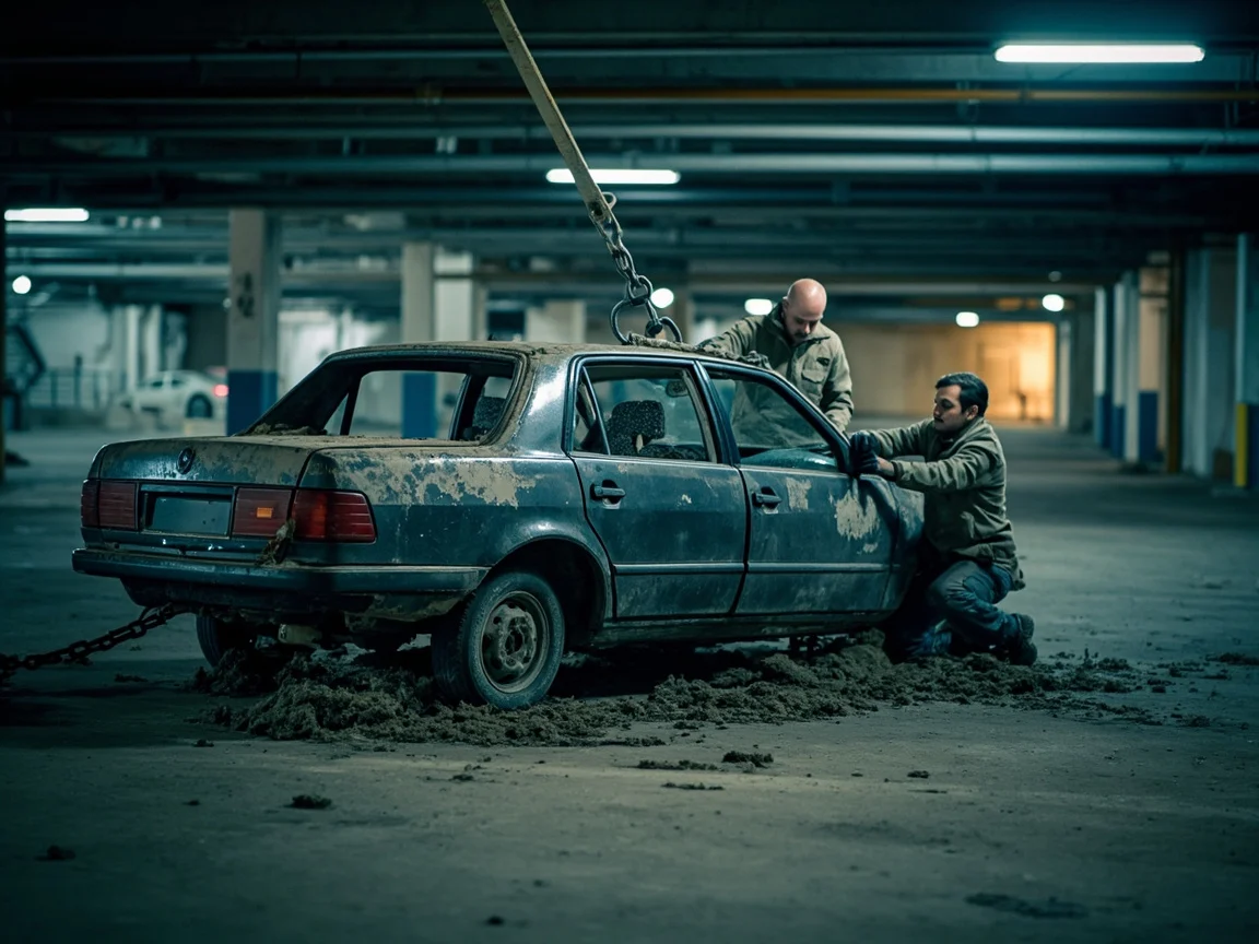Enl&egrave;vement &eacute;pave sous-sol / parking &middot; image &agrave; la une