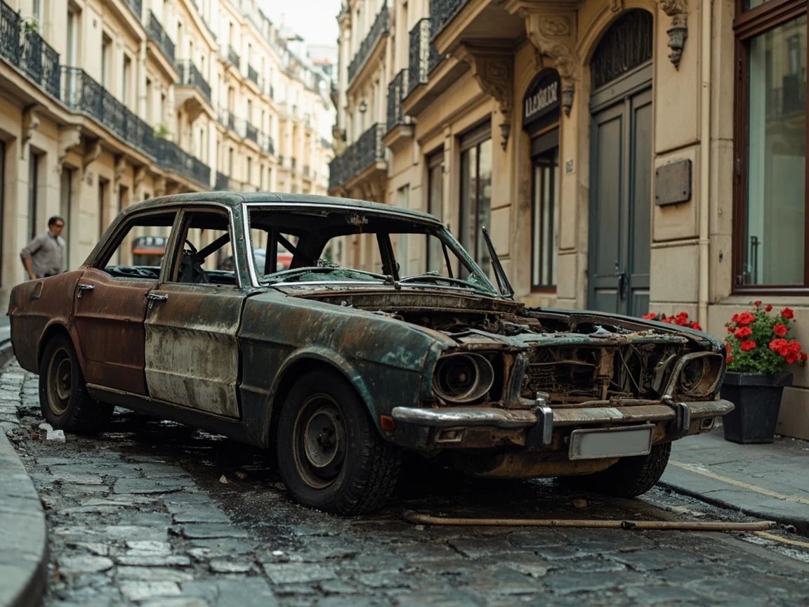 Epave voiture &middot; image &agrave; la une