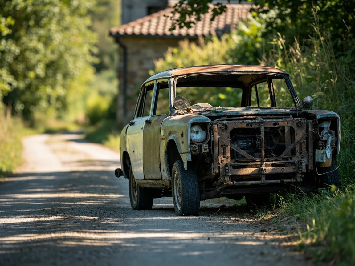 Epave voiture &middot; image &agrave; la une