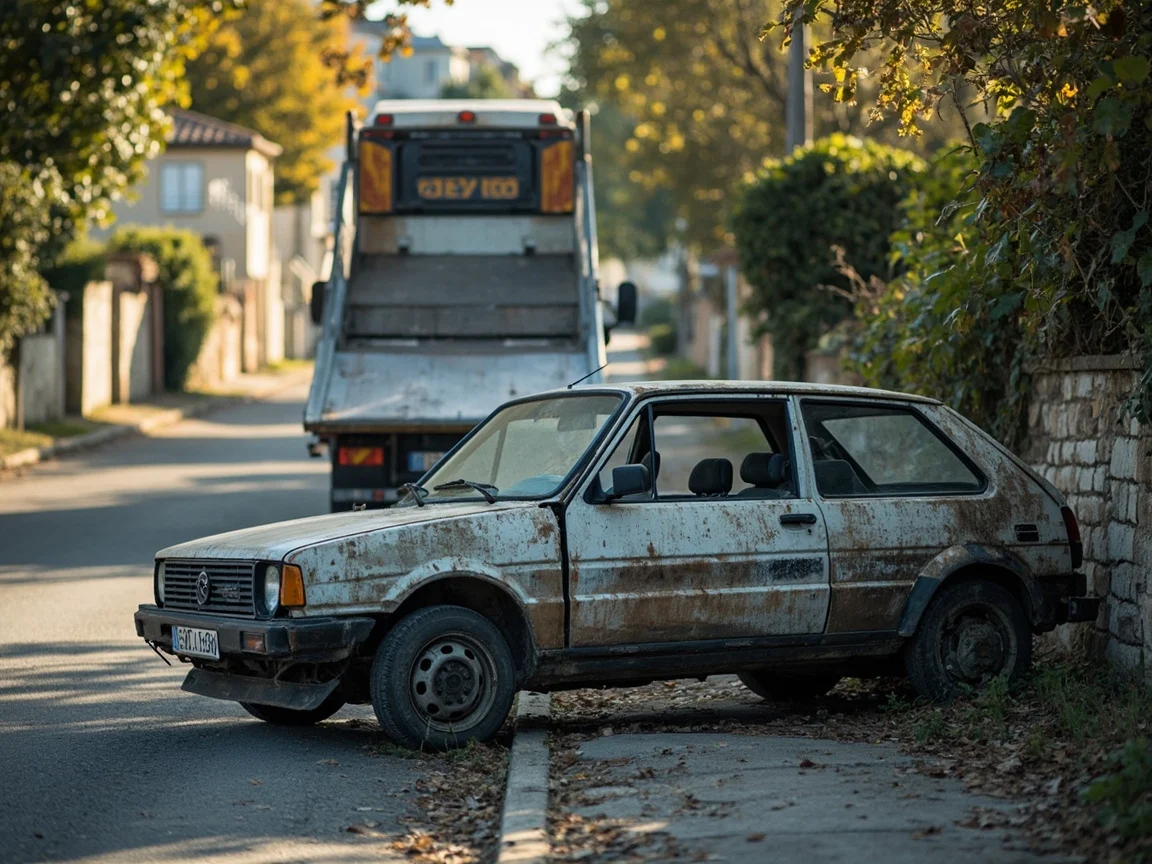 Epave voiture &middot; image &agrave; la une