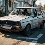 Epave voiture &mdash; Epave voiture Vaur&eacute;al / 95490 / Val-d'Oise &middot; image &agrave; la une