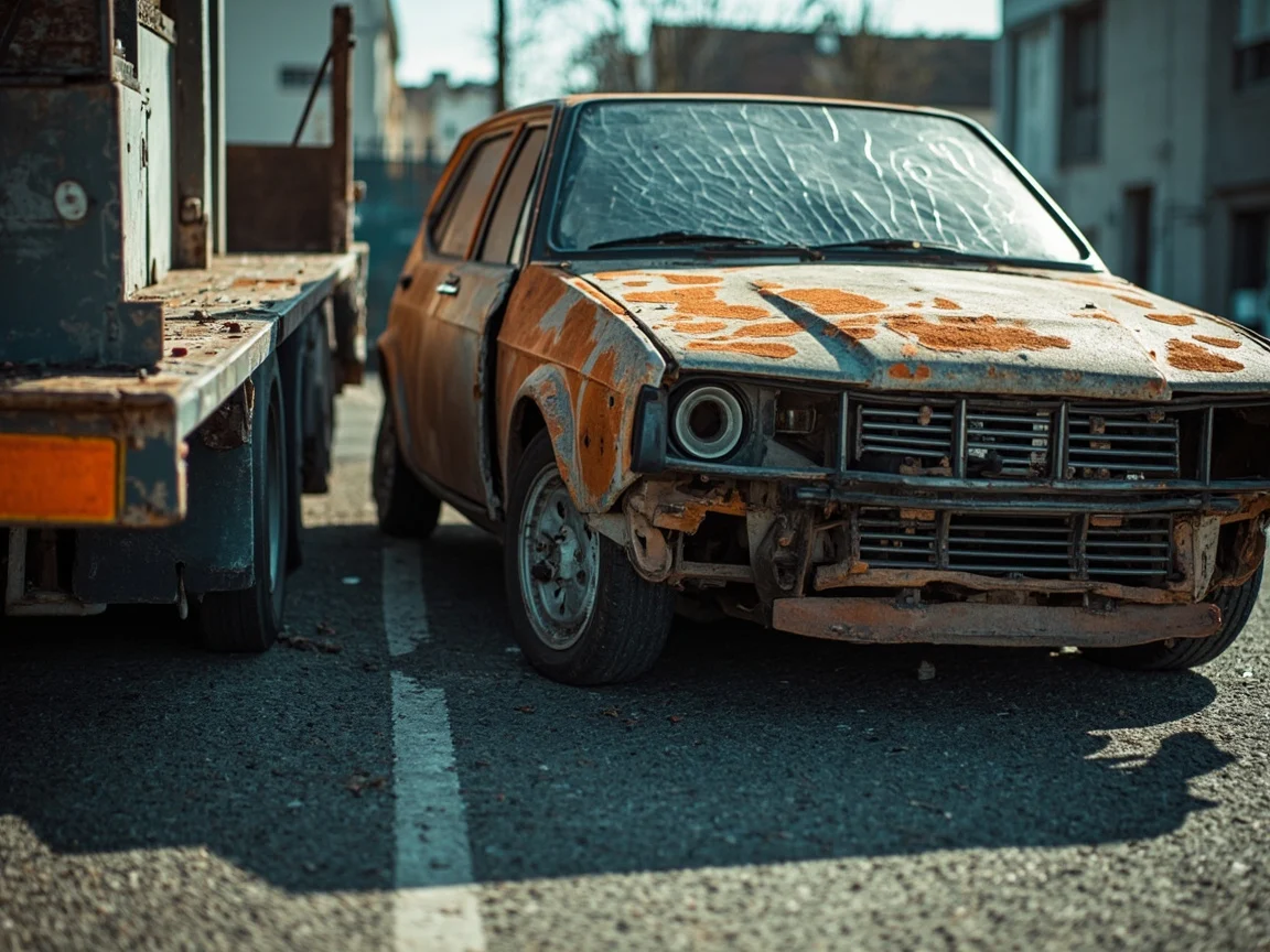 Epave voiture &middot; image &agrave; la une