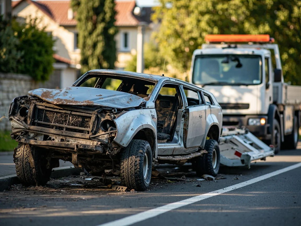 Epave voiture &middot; image &agrave; la une