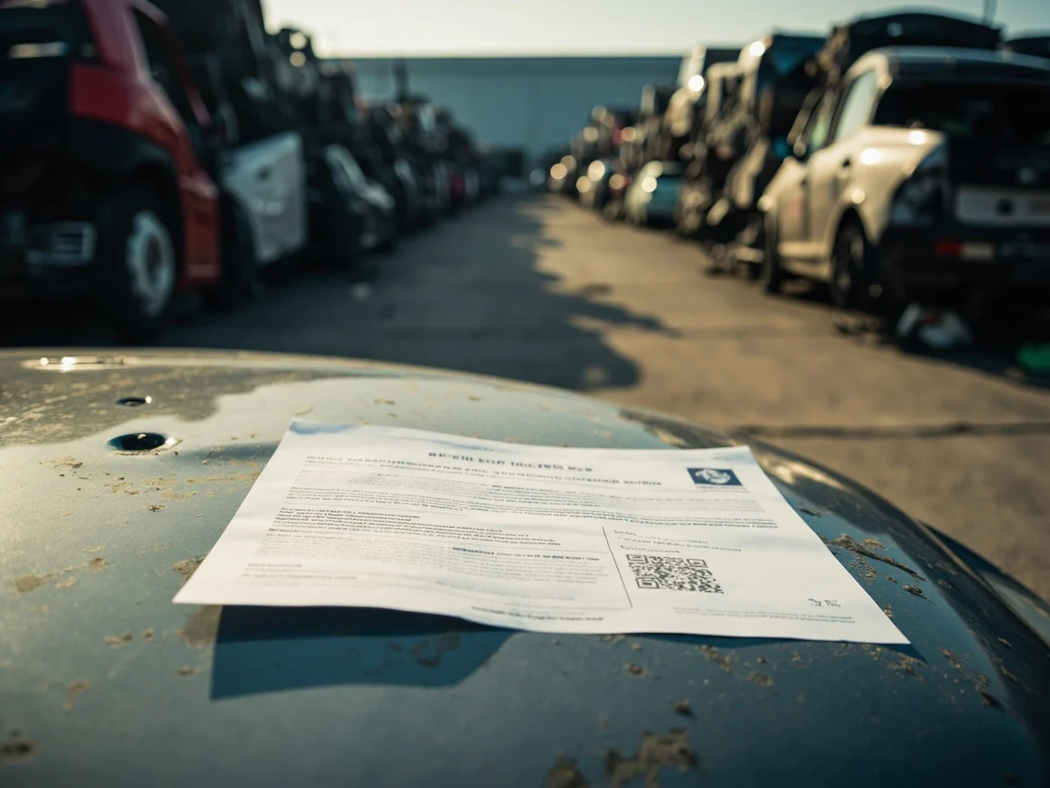Certificat de destruction v&eacute;hicule &middot; image &agrave; la une