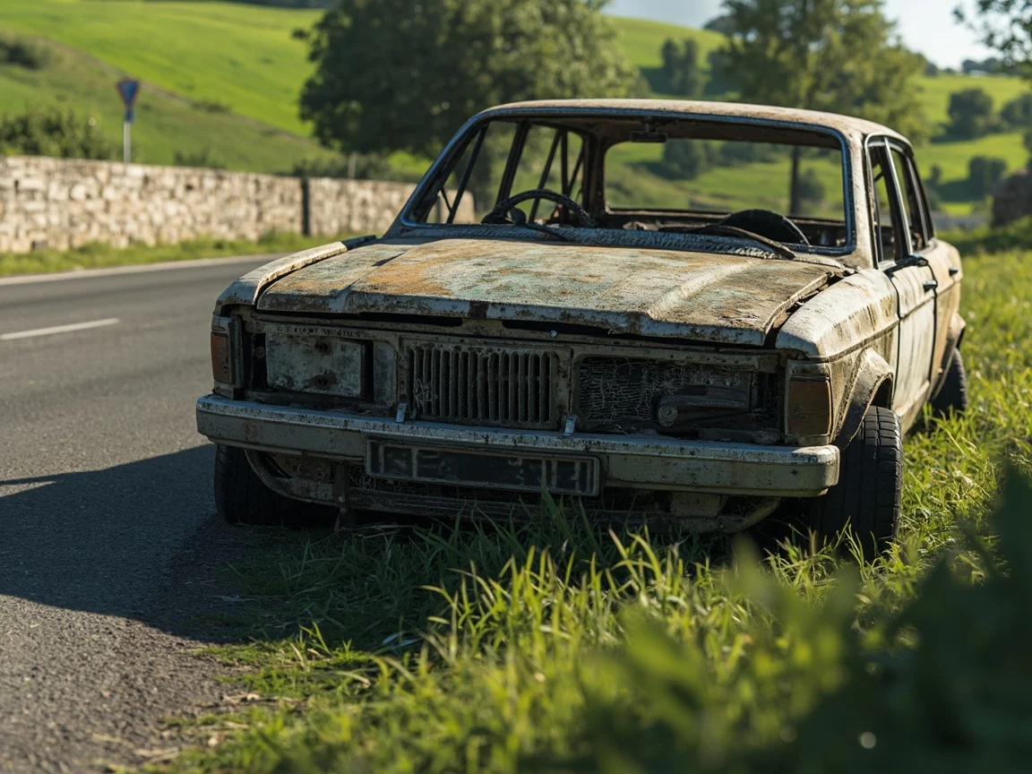 Epave voiture &middot; image &agrave; la une