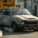 Epave voiture &mdash; Epave voiture - Saint-Cyr-L'&eacute;cole (78211) &middot; image &agrave; la une