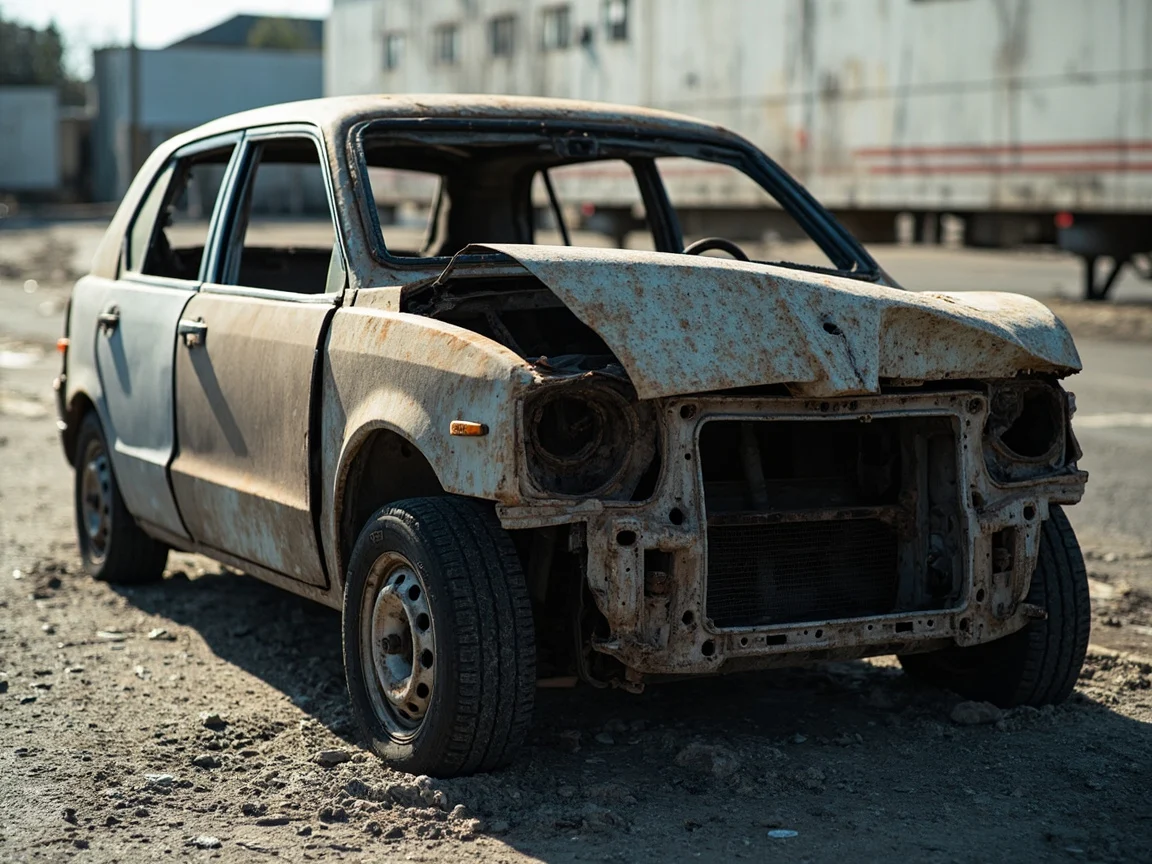 Epave voiture &middot; image &agrave; la une