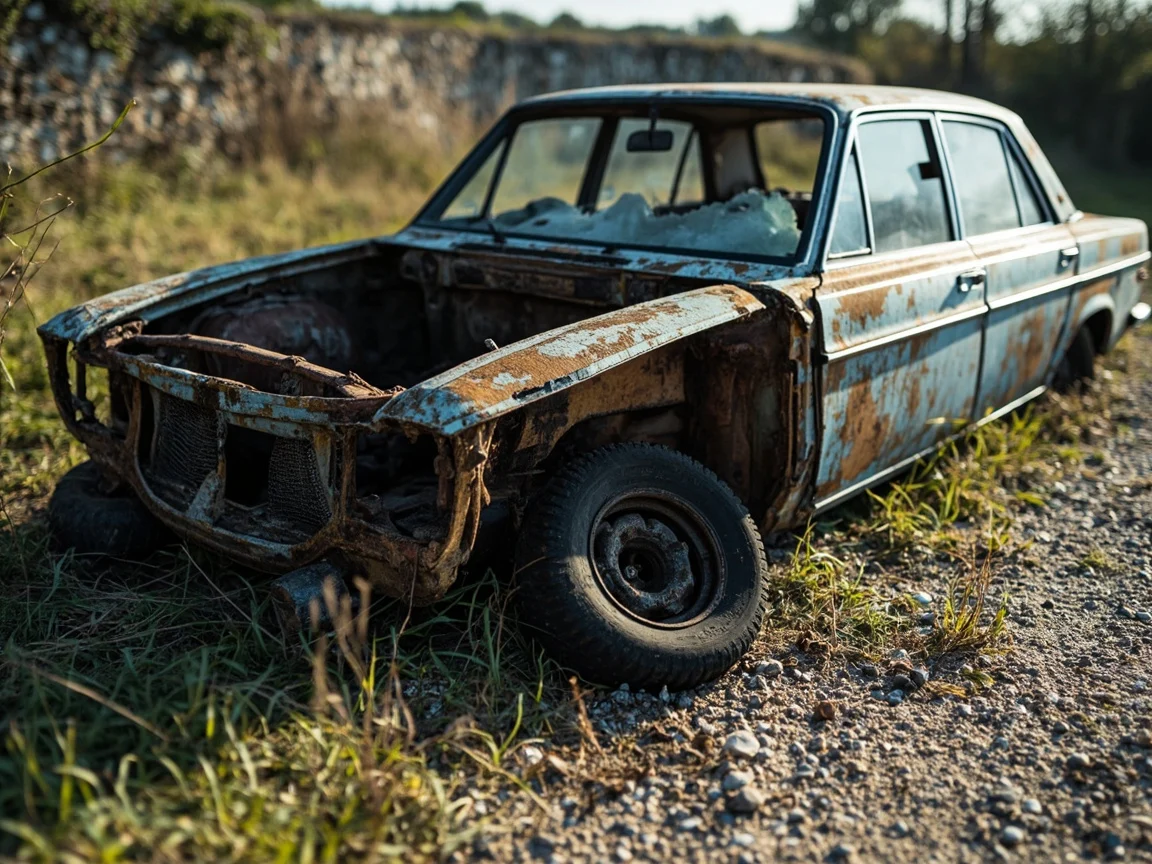 Epave voiture &middot; image &agrave; la une
