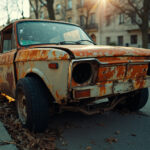 , , , ,  - Epave voiture 92800 Puteaux