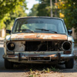 , , , ,  - Epave voiture Versailles - 78 - Yvelines