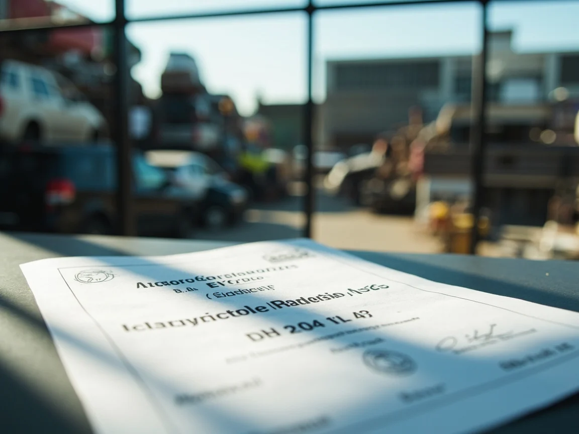 Certificat de destruction v&eacute;hicule &middot; image &agrave; la une