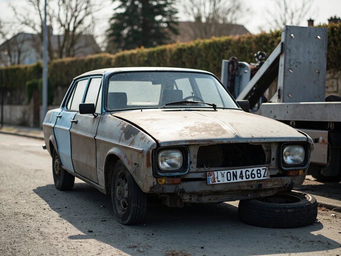 Epave voiture &middot; image &agrave; la une