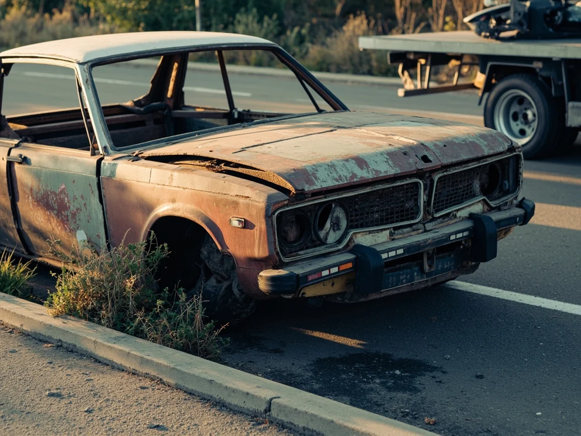 Epave voiture &middot; image &agrave; la une