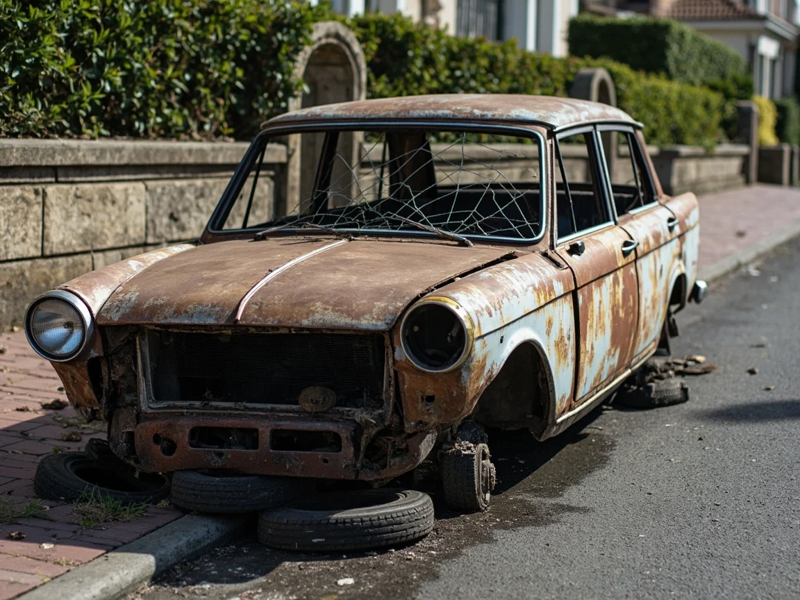 Epave voiture &middot; image &agrave; la une