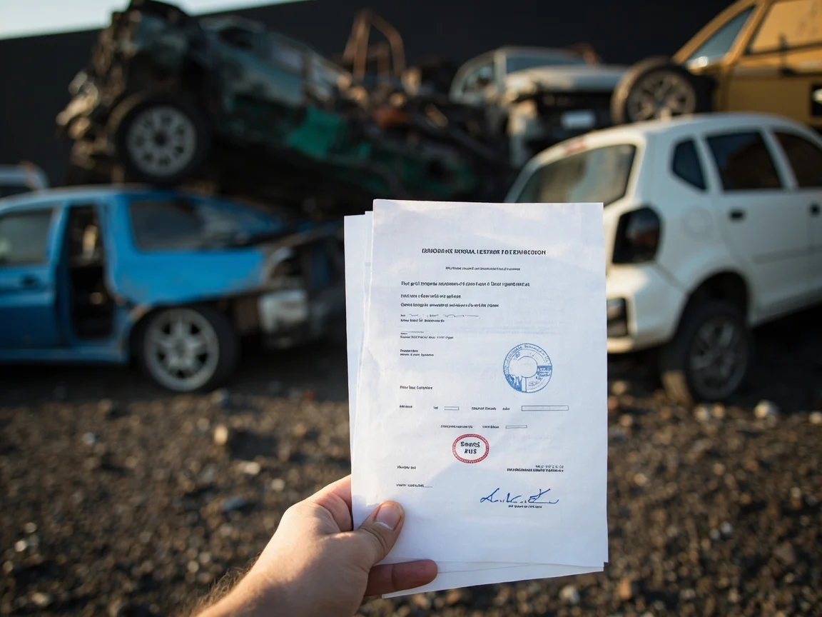 Certificat de destruction v&eacute;hicule &middot; image &agrave; la une