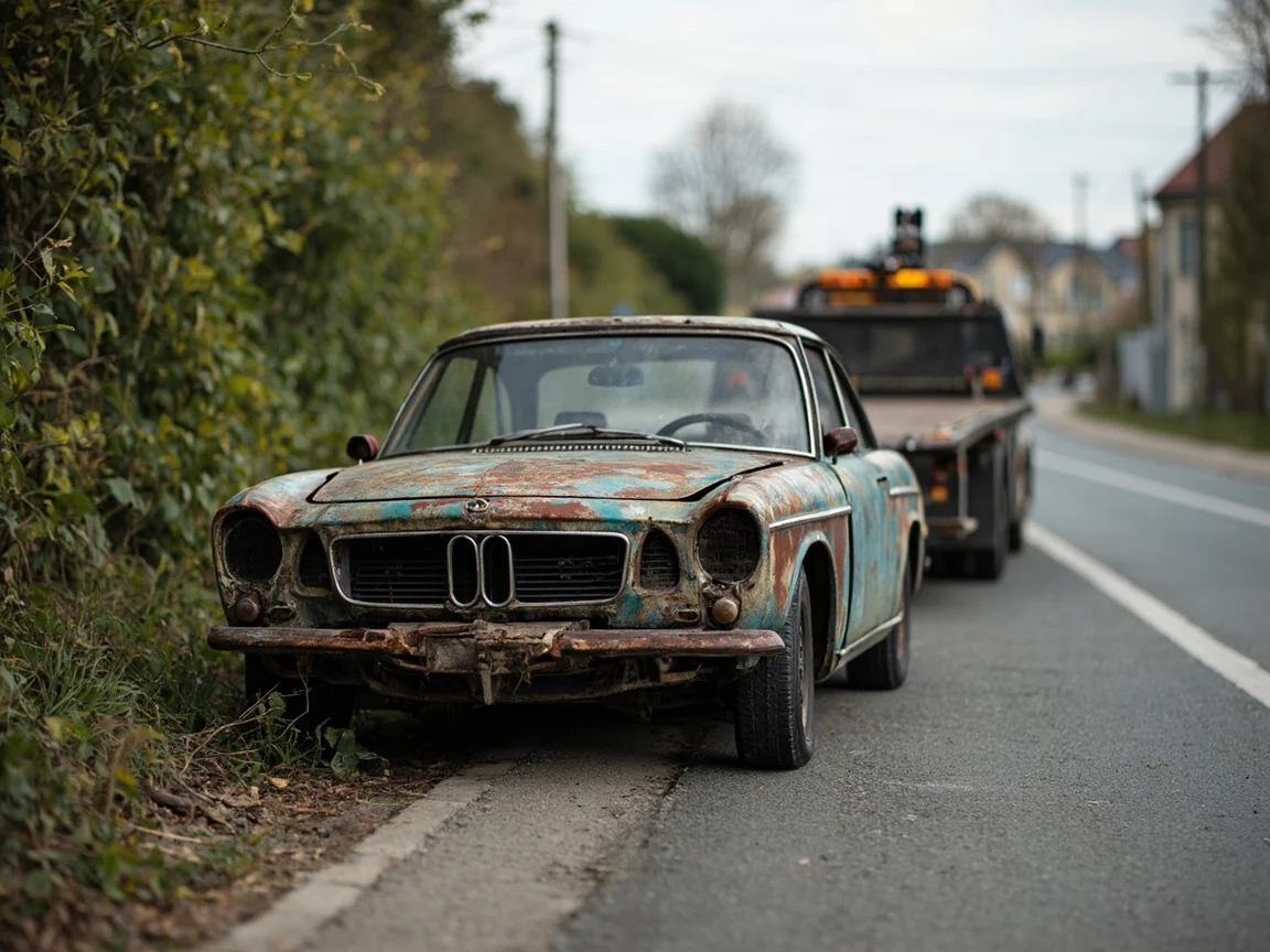 Epave voiture &middot; image &agrave; la une