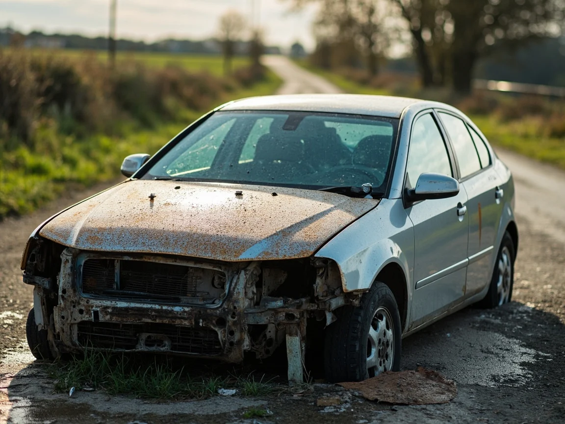 Epave voiture &middot; image &agrave; la une