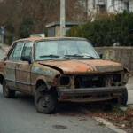 Epave voiture &mdash; Epave voiture - Rosny-Sur-Seine - 78 &middot; image &agrave; la une