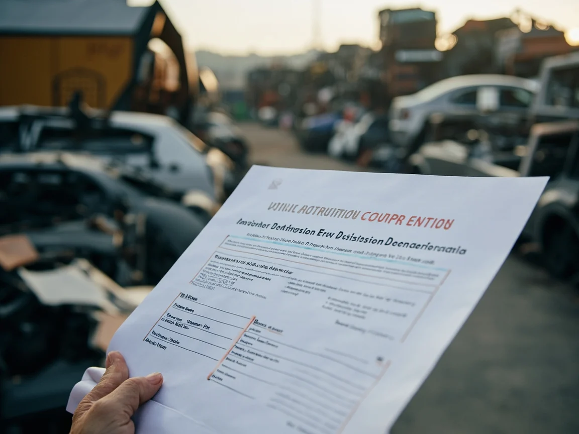 Certificat de destruction v&eacute;hicule &middot; image &agrave; la une