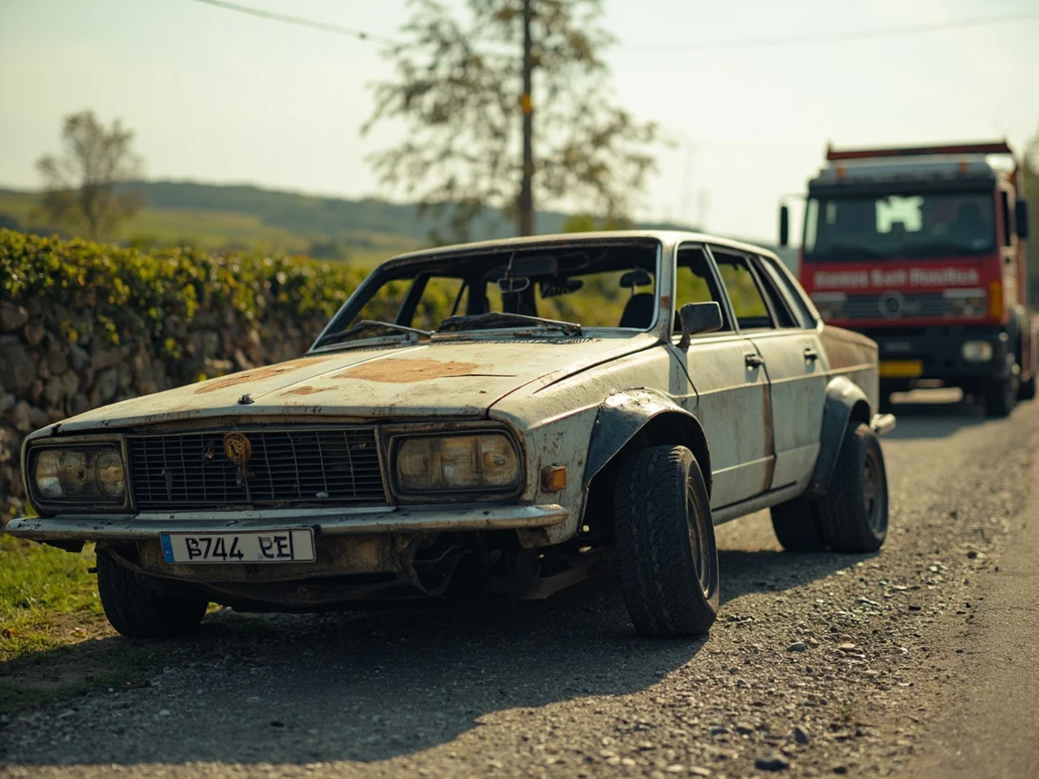 Epave voiture &middot; image &agrave; la une