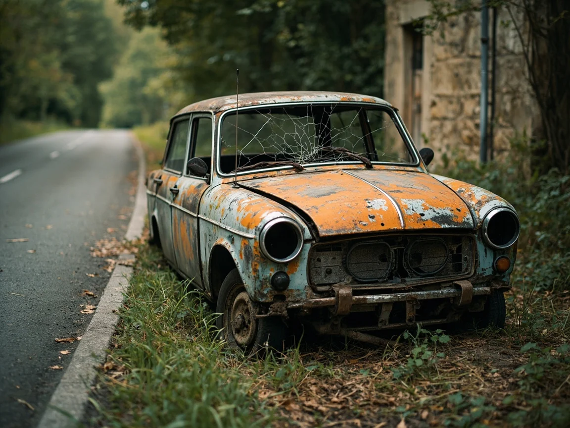 Epave voiture &middot; image &agrave; la une