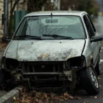 Epave voiture &mdash; Epave voiture M&eacute;ry-Sur-Oise (Val-d'Oise, 95540) &middot; image &agrave; la une