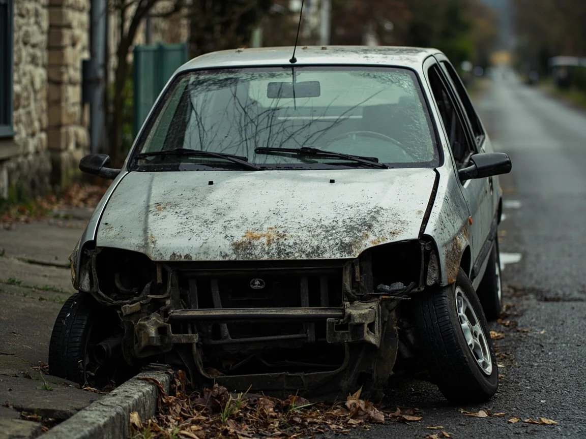 Epave voiture &middot; image &agrave; la une
