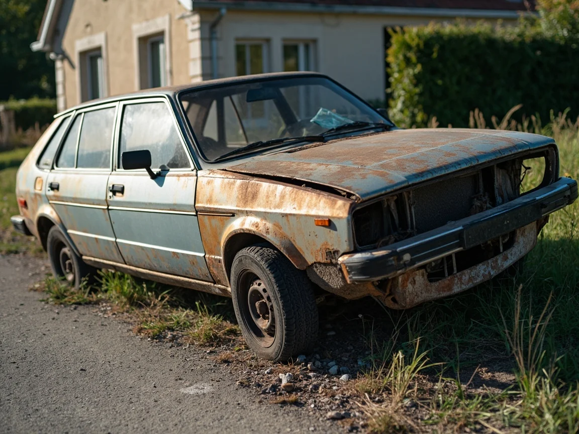 Epave voiture &middot; image &agrave; la une