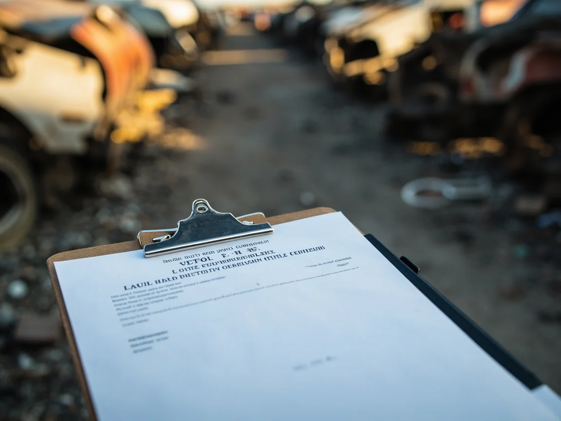 Certificat de destruction v&eacute;hicule &middot; image &agrave; la une