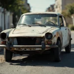 Epave voiture &mdash; Epave voiture : V&eacute;lizy-Villacoublay, 78140, Yvelines &middot; image &agrave; la une