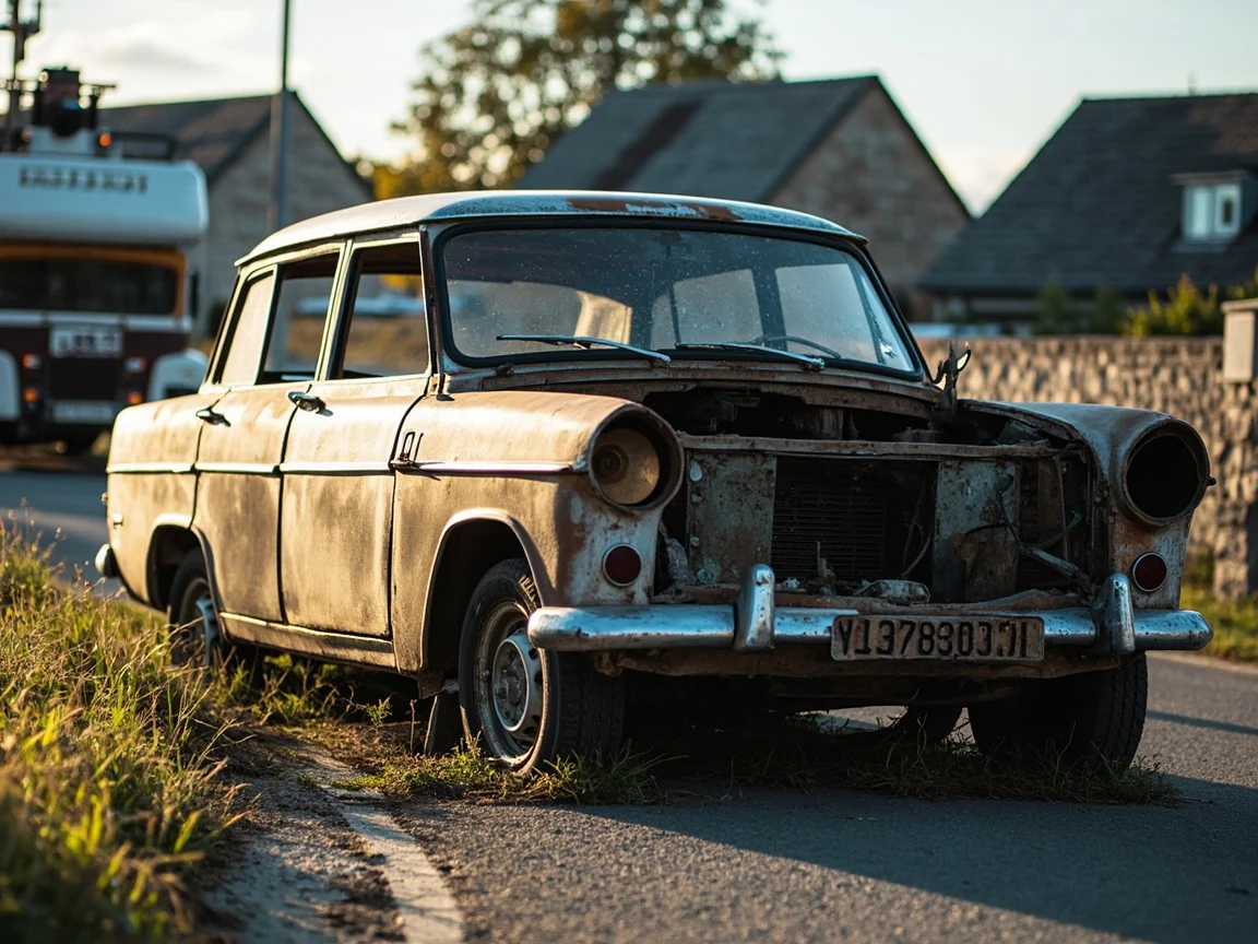 Epave voiture &middot; image &agrave; la une