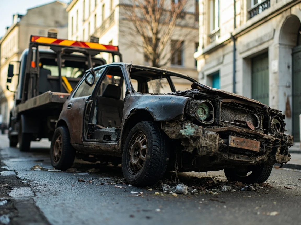Epave voiture &middot; image &agrave; la une
