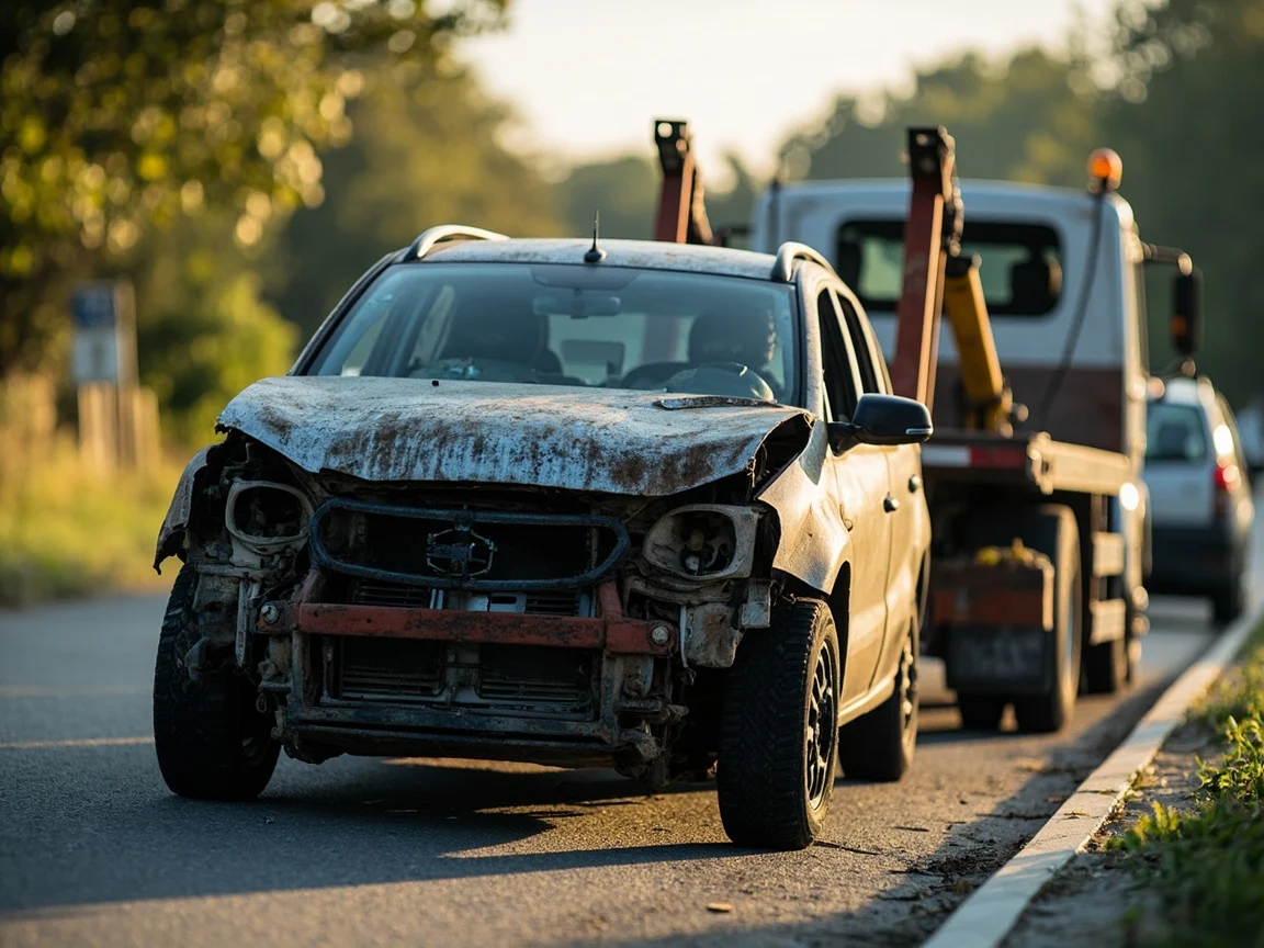 Epave voiture &middot; image &agrave; la une
