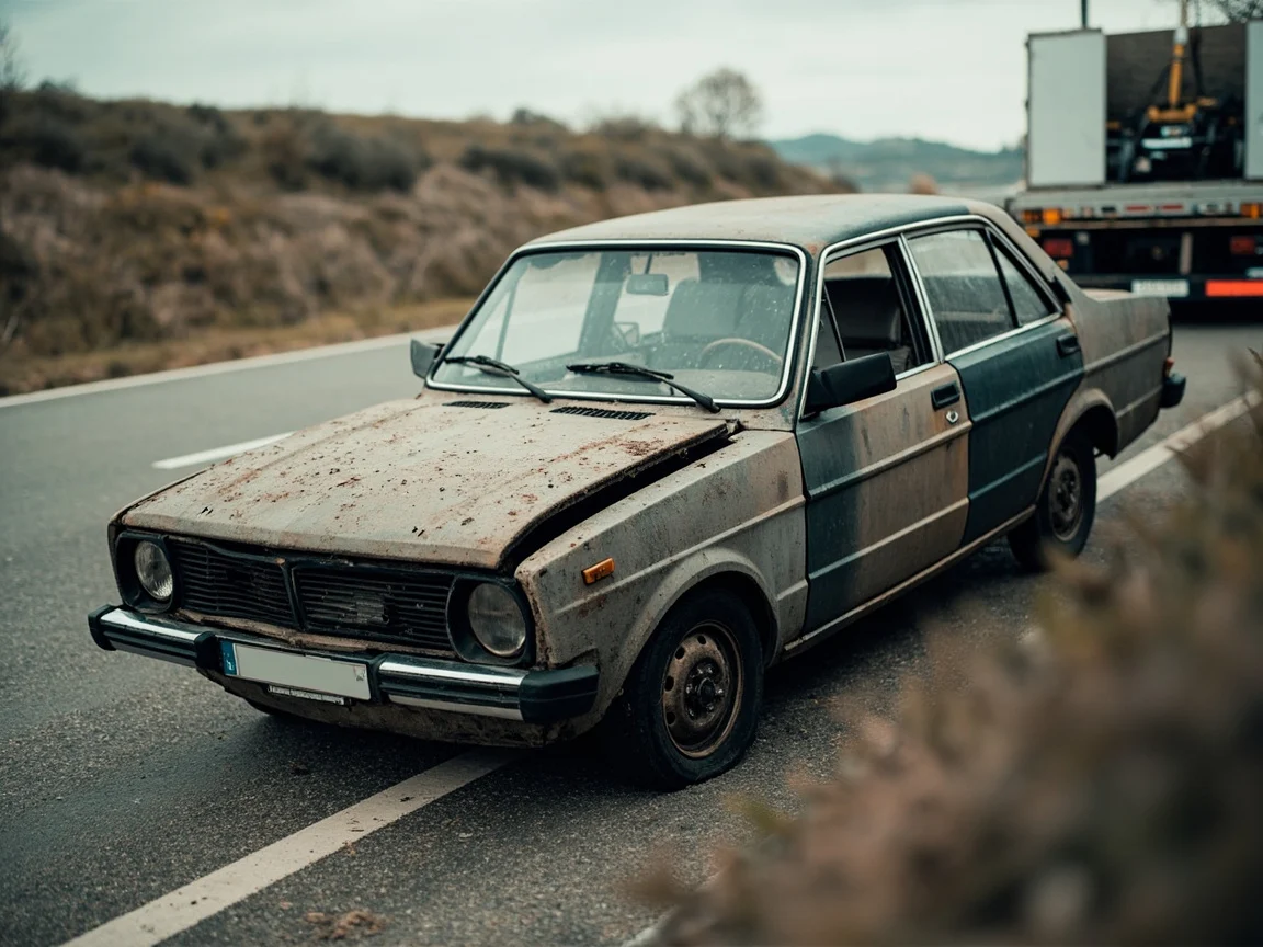 Epave voiture &middot; image &agrave; la une