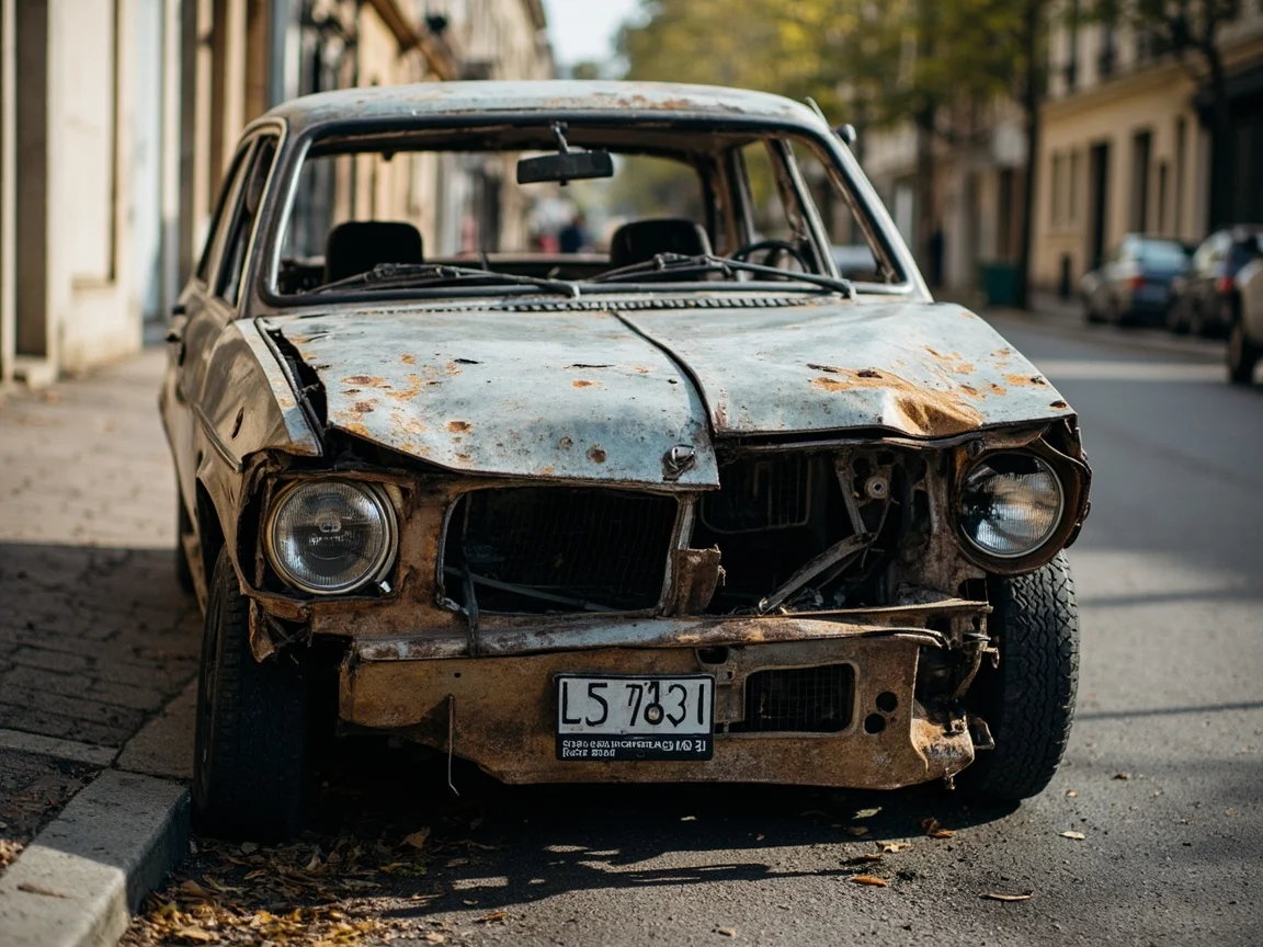 Epave voiture &middot; image &agrave; la une