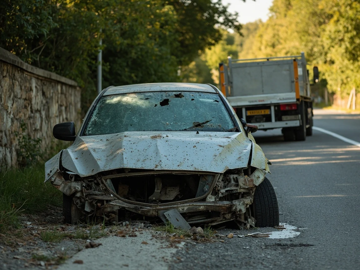 Epave voiture &middot; image &agrave; la une