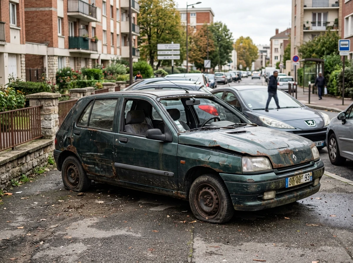 Epave voiture &middot; image &agrave; la une