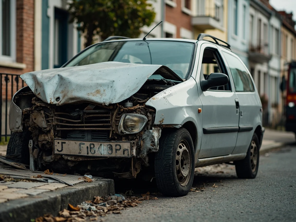 Epave voiture &middot; image &agrave; la une
