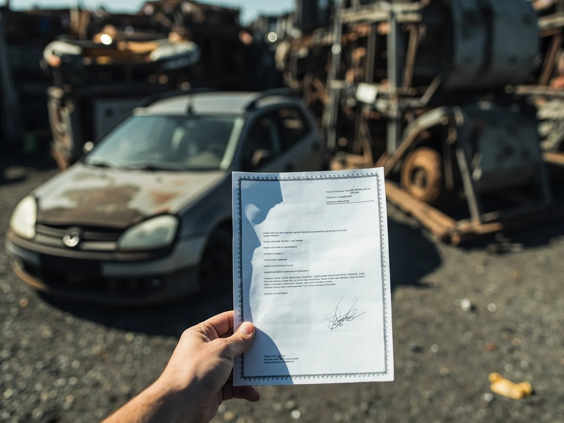 Certificat de destruction v&eacute;hicule &middot; image &agrave; la une