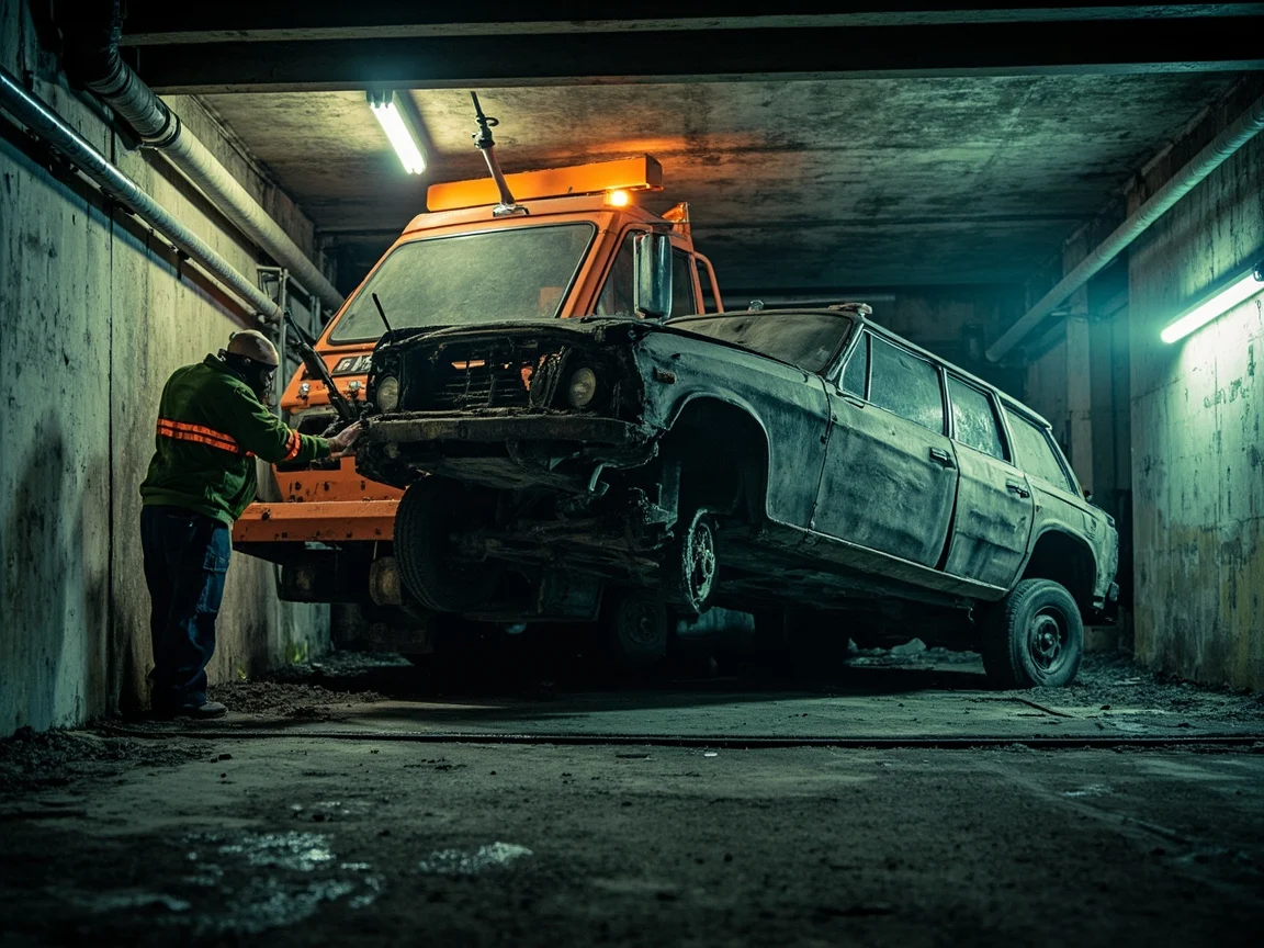 Enl&egrave;vement &eacute;pave sous-sol / parking &middot; image &agrave; la une