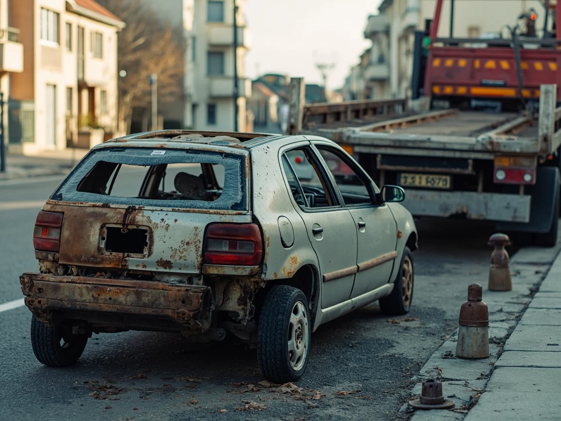 Epave voiture &middot; image &agrave; la une