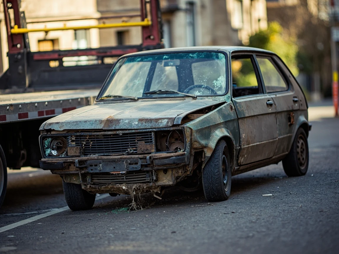 Epave voiture &middot; image &agrave; la une